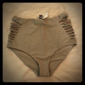Aerie cutout high rise swim bottom